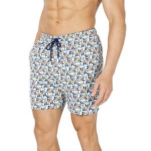 Tommy Bahama Naples Moorea Marlins Swim Suit Trunks Shorts Size XL Orange Blue
